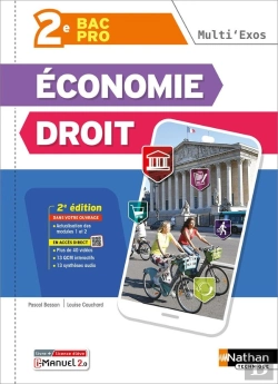 Bertrand.pt - Multi'Exos - Economie-Droit 2de Pro Bac Pro Tertiaires - 2024 - Pochette - Élève - + Imanuel