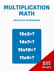 Multiplication Math Practice Book