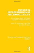 Municipal Entrepreneurship And Energy Policy