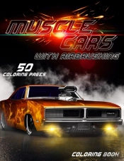 Muscle Cars Coloring Book