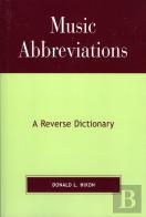Music Abbreviations