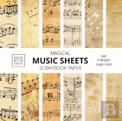 Music Sheets Scrapbook Paper