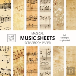 Bertrand.pt - Music Sheets Scrapbook Paper