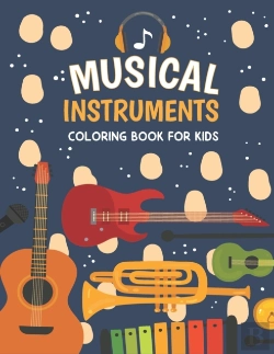 Bertrand.pt - Musical Instruments Coloring Book For Kids