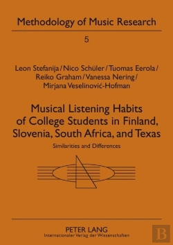 Bertrand.pt - Musical Listening Habits Of College Students In Finland, Slovenia, South Africa, And Texas