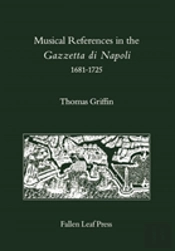 Musical References In The Gazzetta Di Napoli, 1681-1725