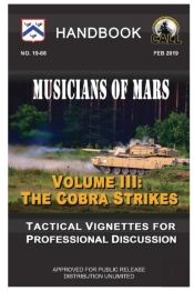 Musicians Of Mars: Tactical Vignettes For Professional Discussion (Volume Iii: The Cobra Strikes) Handbook