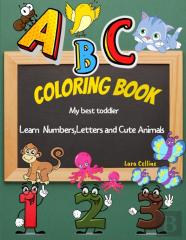 My Best Toddler Coloring Book Learn Numbers,Letters And Cute Animals