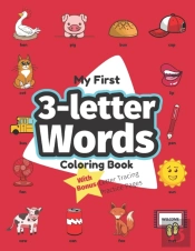 My First 3-Letter Words Coloring Book