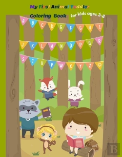 Bertrand.pt - My First Animal Toddler Coloring Book For Kids Ages 3-8
