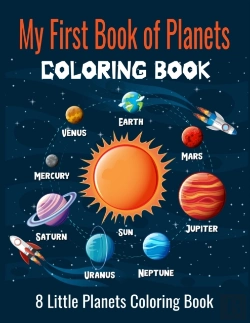 Bertrand.pt - My First Book Of Planets Coloring Book, 8 Little Planets Coloring Book