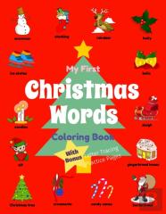 My First Christmas Words Coloring Book