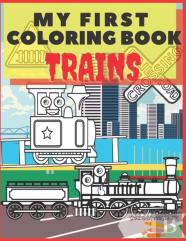 My First Coloring Book Trains