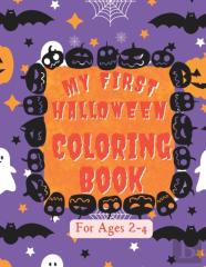 My First Halloween Coloring Book For Ages 2-4