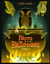 My First Halloween Coloring Book For Kids Ages 4-8