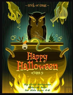 Bertrand.pt - My First Halloween Coloring Book For Kids Ages 4-8