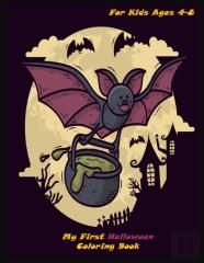 My First Halloween Coloring Book For Kids Ages 4-8