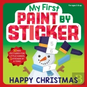 My First Paint By Sticker: Happy Christmas