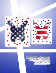 My Freedom America Butterfly Flag Patriotic  Color Tattoos Divine Shaman Tattoo