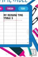 My Reading Time Table 3