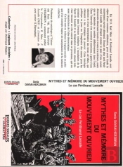 Mythes Et Memoire Du Mouvement Ouvrier ; Le Cas Ferdinand Lassalle