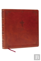 Nabre Xl, Catholic Edition, Leathersoft, Brown, Comfort Print