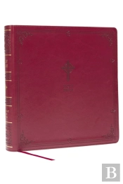Nabre Xl, Catholic Edition, Leathersoft, Burgundy, Comfort Print