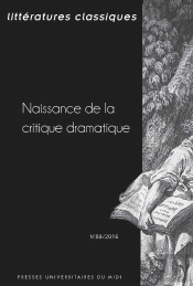 Naissance De La Critique Dramatique