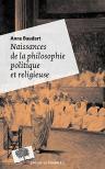 Naissances De La Philosophie Politique