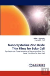 Nanocrystalline Zinc Oxide Thin Films For Solar Cell
