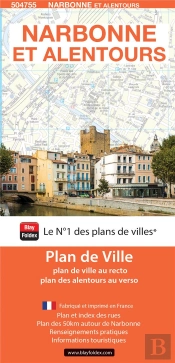 Narbonne Et Alentours : Plan De Ville (Édition 2019)