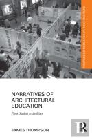 Narratives Of Architectural Education