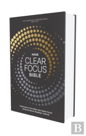 Nasb, Clear Focus Bible, Hardcover, Charcoal/Gold