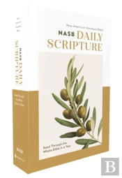 Nasb, Daily Scripture, Paperback, White/Olive, 1995 Text, Comfort Print