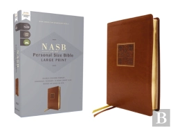 Bertrand.pt - Nasb, Personal Size Bible, Large Print, Leathersoft, Brown, Red Letter, 1995 Text, Comfort Print