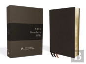 Nasb, Preacher'S Bible, Premium Goatskin Leather, Black, Premier Collection, Black Letter, 1995 Text, Art Gilded Edges, Comfort Print