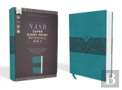 Nasb, Super Giant Print Reference Bible (Font Size: 16.5-Point), Leathersoft, Teal, Red Letter, 1995 Text, Comfort Print