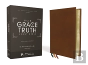 Nasb, The Grace And Truth Study Bible, Premium Goatskin Leather, Brown, Premier Collection, Black Letter, 1995 Text, Art Gilded Edges, Comfort Print