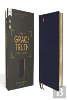 Nasb, The Grace And Truth Study Bible (Trustworthy And Practical Insights), Leathersoft, Navy, Red Letter, 1995 Text, Comfort Print
