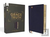 Nasb, The Grace And Truth Study Bible (Trustworthy And Practical Insights), Leathersoft, Navy, Red Letter, 1995 Text, Comfort Print