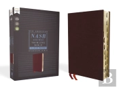 Nasb, Thinline Bible, Large Print, Bonded Leather, Burgundy, Red Letter, 1995 Text, Thumb Indexed, Comfort Print