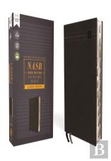 Nasb, Thinline Bible, Large Print, Leathersoft, Black, Red Letter, 2020 Text, Thumb Indexed, Comfort Print