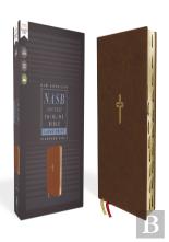 Nasb, Thinline Bible, Large Print, Leathersoft, Brown, Red Letter, 1995 Text, Thumb Indexed, Comfort Print
