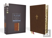 Nasb, Thinline Bible, Large Print, Leathersoft, Brown, Red Letter, 1995 Text, Thumb Indexed, Comfort Print