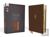 Nasb, Thinline Bible, Leathersoft, Brown, Red Letter, 1995 Text, Thumb Indexed, Comfort Print