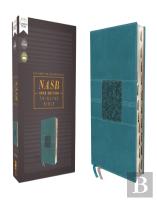 Nasb, Thinline Bible, Leathersoft, Teal, Red Letter, 2020 Text, Thumb Indexed, Comfort Print