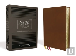 Bertrand.pt - Nasb, Thinline Bible, Premium Goatskin Leather, Brown, Premier Collection, Black Letter, Gauffered Edges, 2020 Text, Comfort Print