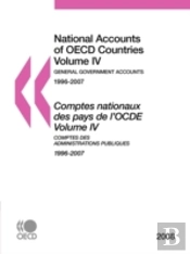 National Accounts Of Oecd Countries 2008, Volume Iv, General Government Accounts
