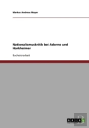 Nationalismuskritik Bei Adorno Und Horkheimer