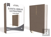 Nbla Santa Biblia Ultrafina, Letra Grande, Tamano Manual, Tapa Dura/Tela, Gris, Edicion Letra Roja